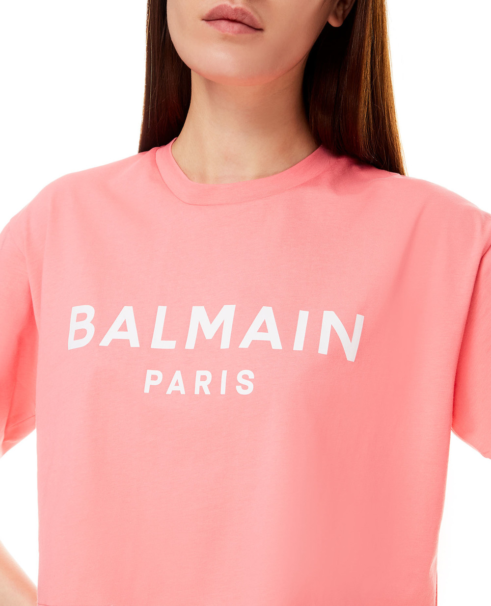 Футболка Balmain XF1EE020BB02, рожевий колір • Купити в інтернет-магазині Kameron