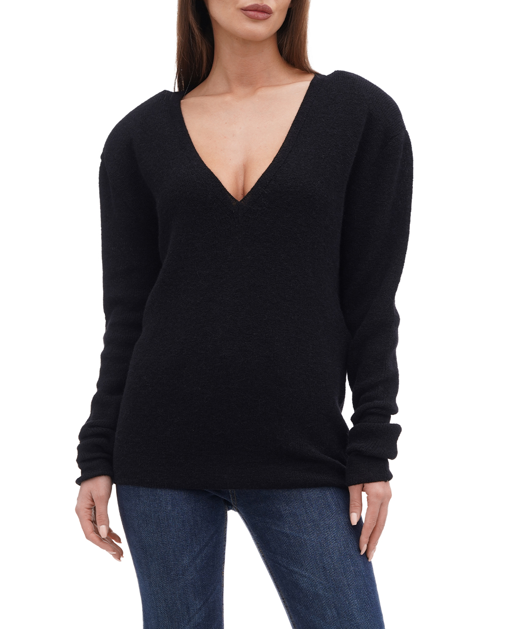 Пуловер Saint Laurent 759721-Y76IF, черный цвет • Купить в интернет-магазине Kameron