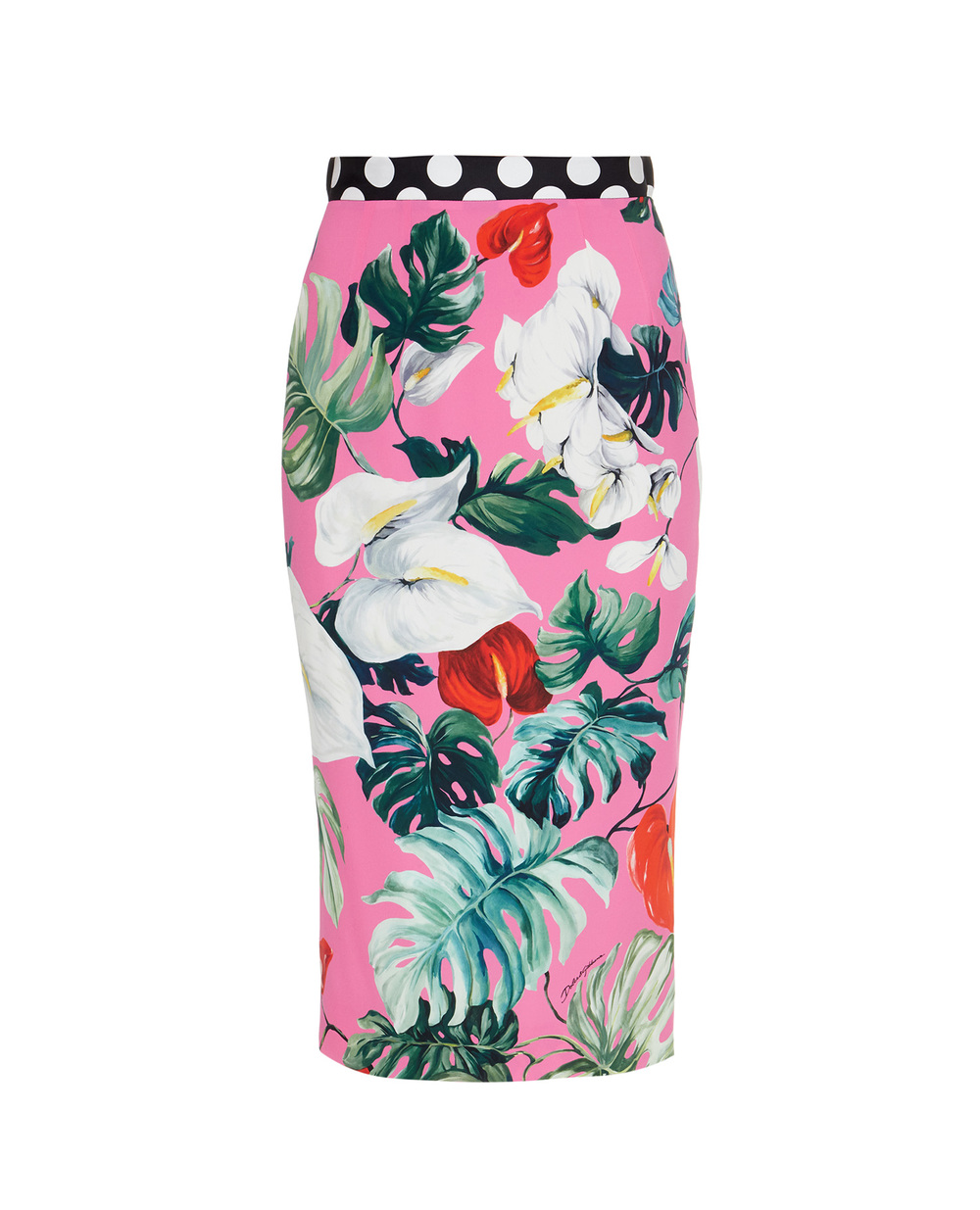 Шелковая юбка Dolce&Gabbana F4BUOT-HPAAB, разноцветный цвет • Купить в интернет-магазине Kameron