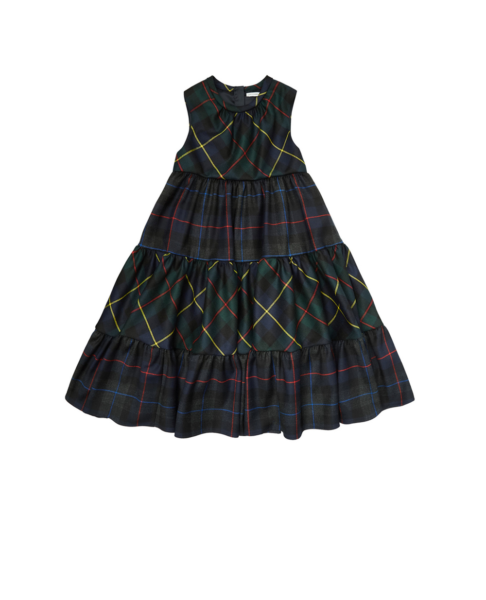 Шерстяное платье Dolce&Gabbana Kids L52DU6-G7ATY-B, разноцветный цвет • Купить в интернет-магазине Kameron