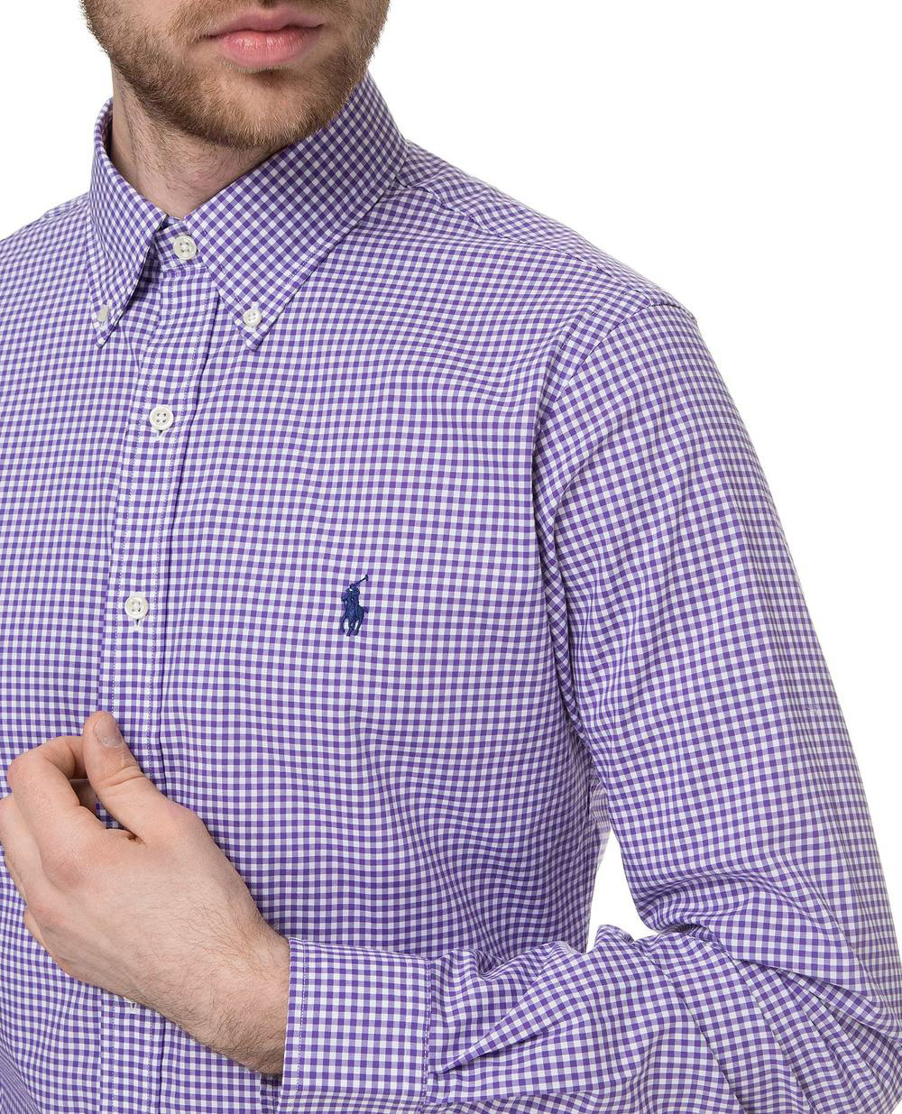Сорочка Polo Ralph Lauren 710767329005, фіолетовий колір • Купити в інтернет-магазині Kameron