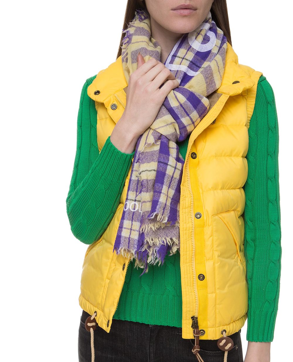 Шерстяной шарф Polo Ralph Lauren 455765404002, желтый цвет • Купить в интернет-магазине Kameron