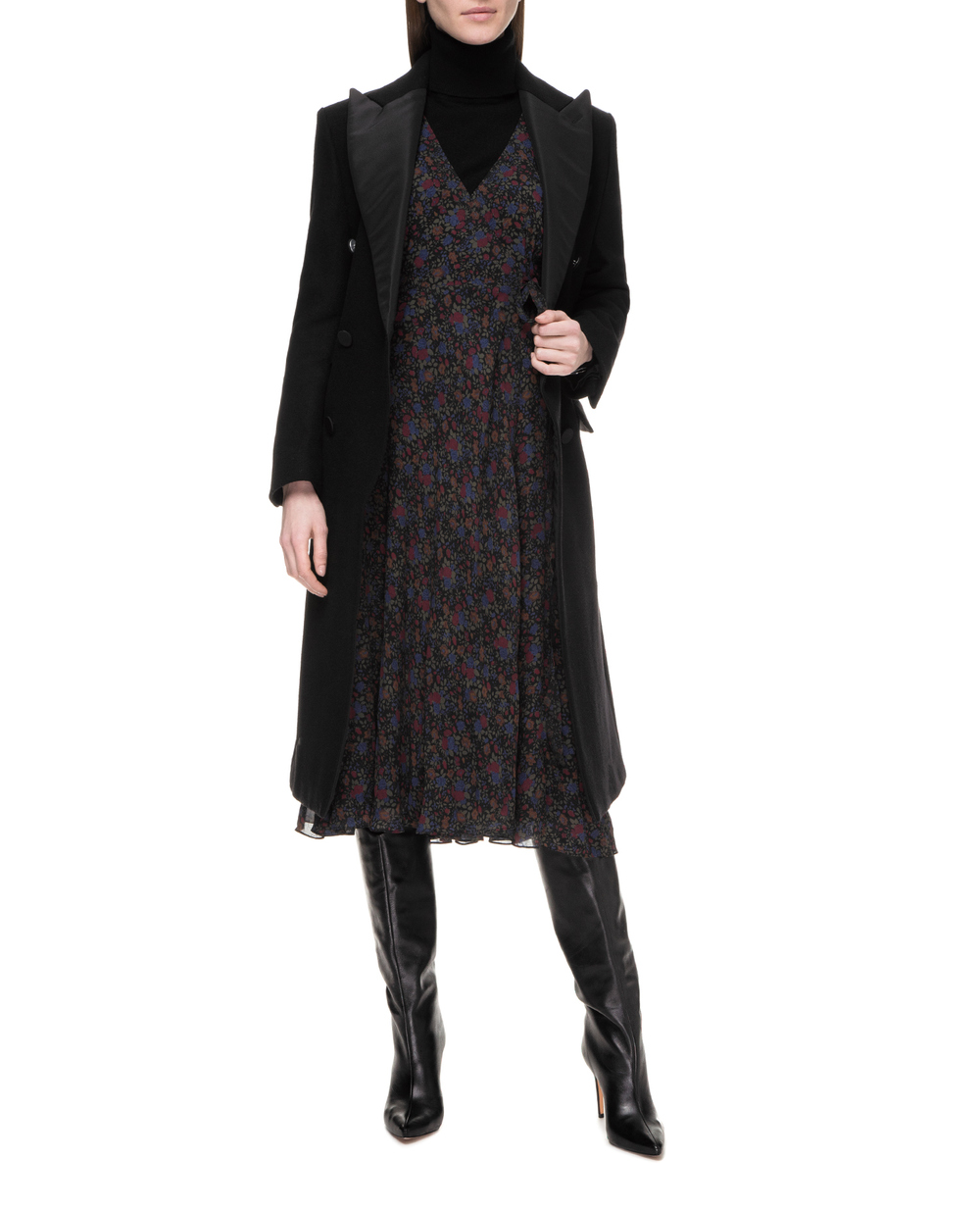 Шерстяное пальто Polo Ralph Lauren 211765146001, черный цвет • Купить в интернет-магазине Kameron