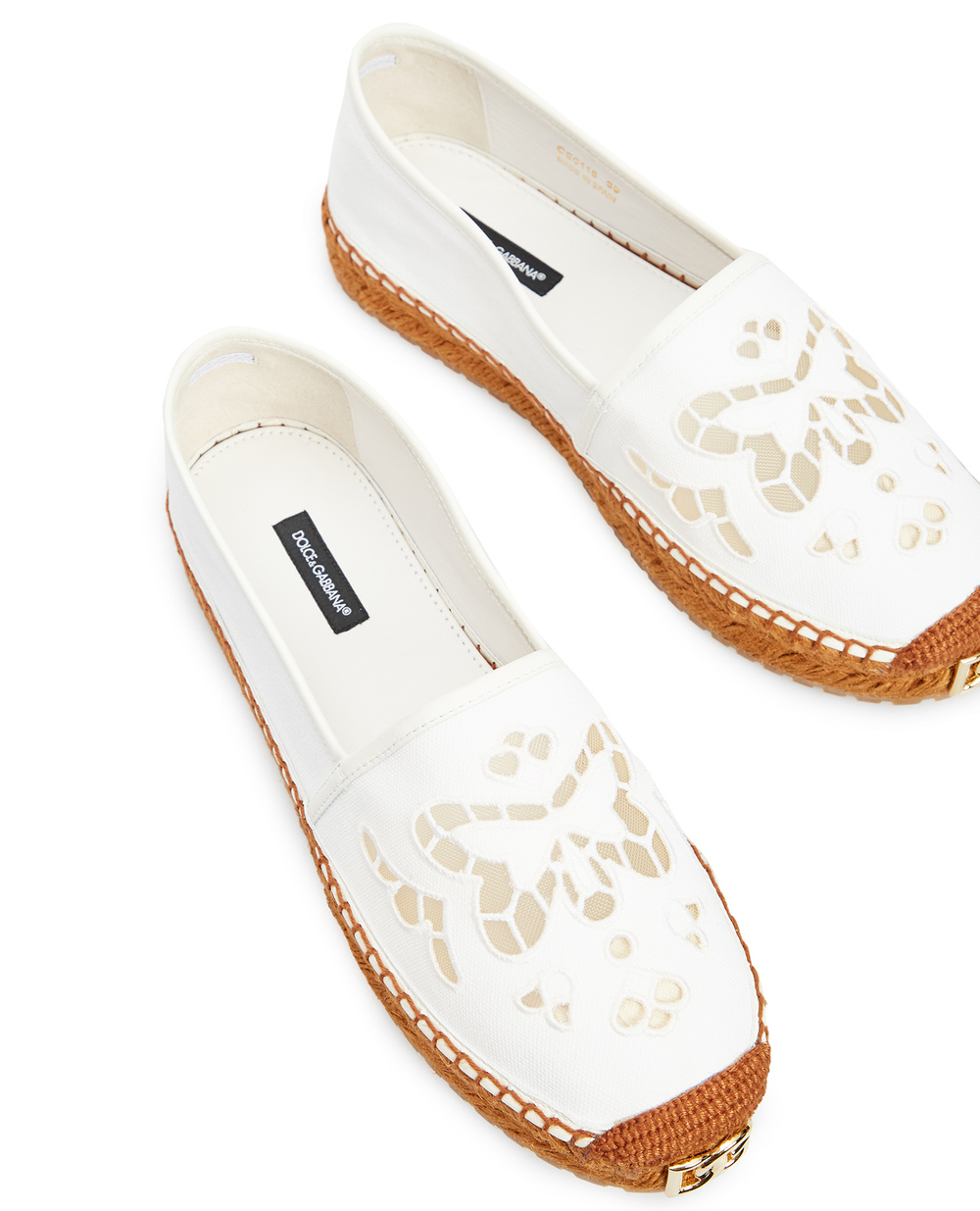 Эспадрильи Dolce&Gabbana CE0118-AY145, белый цвет • Купить в интернет-магазине Kameron