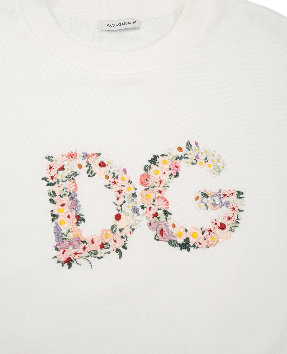 Свитшот Dolce&Gabbana Kids L5JW3B-G7XMP-S, белый цвет • Купить в интернет-магазине Kameron