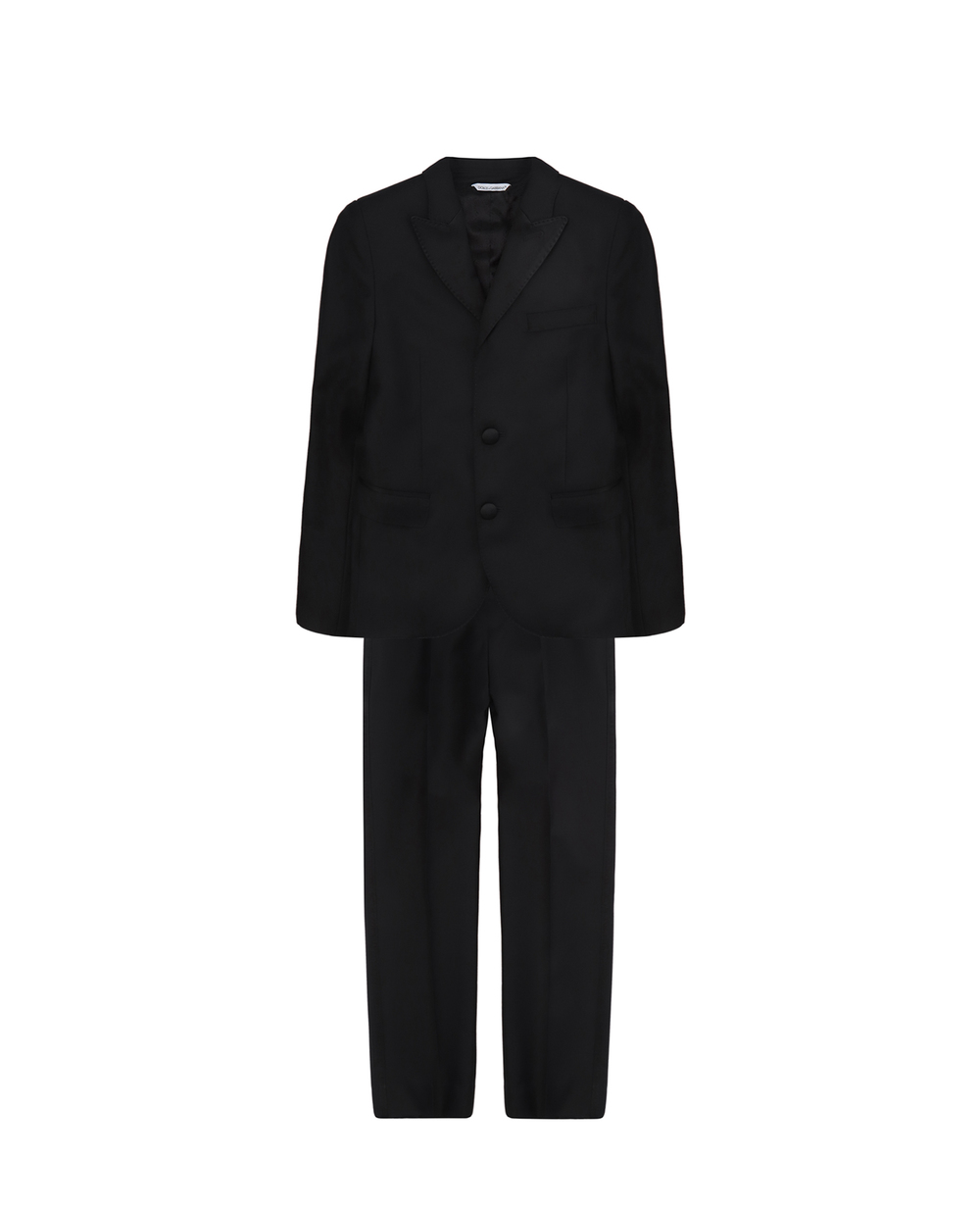 Дитячий вовняний костюм (піджак, штани) Dolce&Gabbana Kids L41U23-FU2NF-S, чорний колір • Купити в інтернет-магазині Kameron