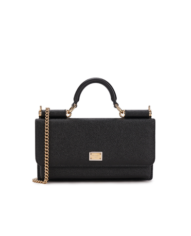 Dolce&Gabbana Шкіряна сумка Sicily Phone Bag - Артикул: BI3280-A1001
