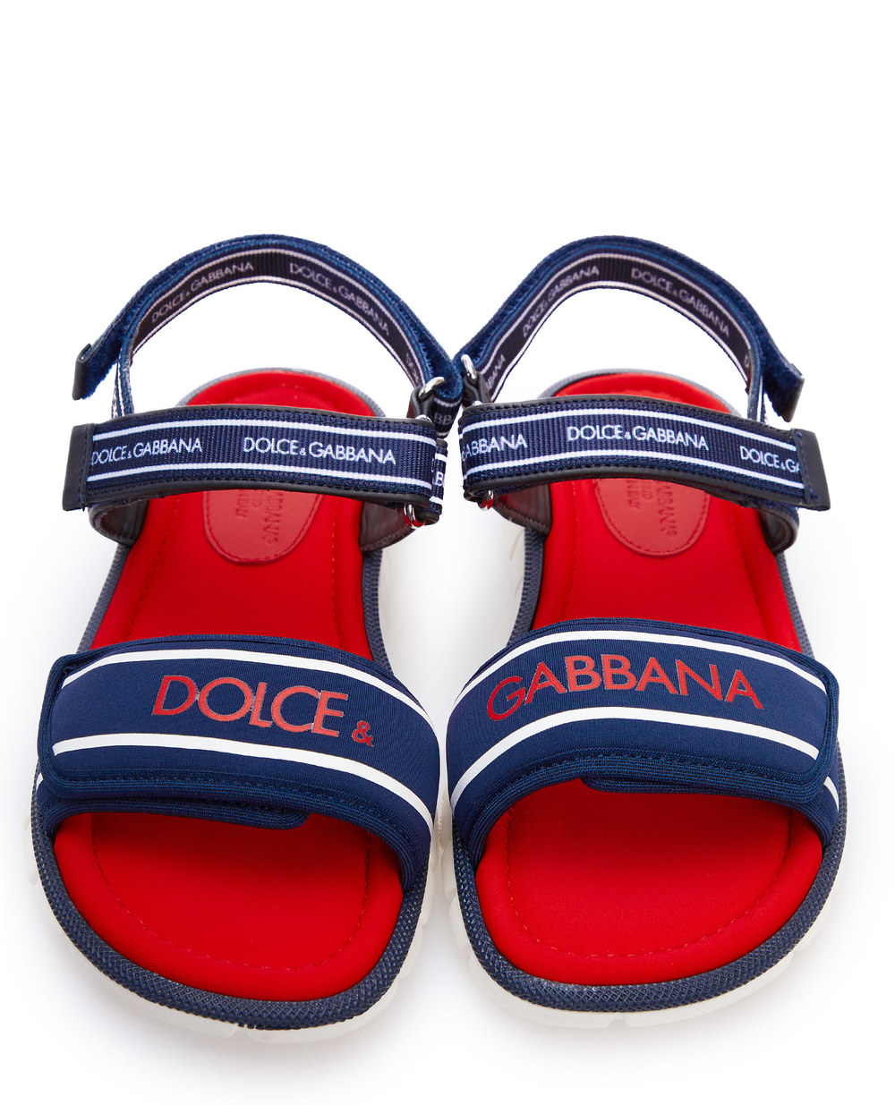 Детские сандалии Dolce&Gabbana Kids DA0970-AO260-M, синий цвет • Купить в интернет-магазине Kameron