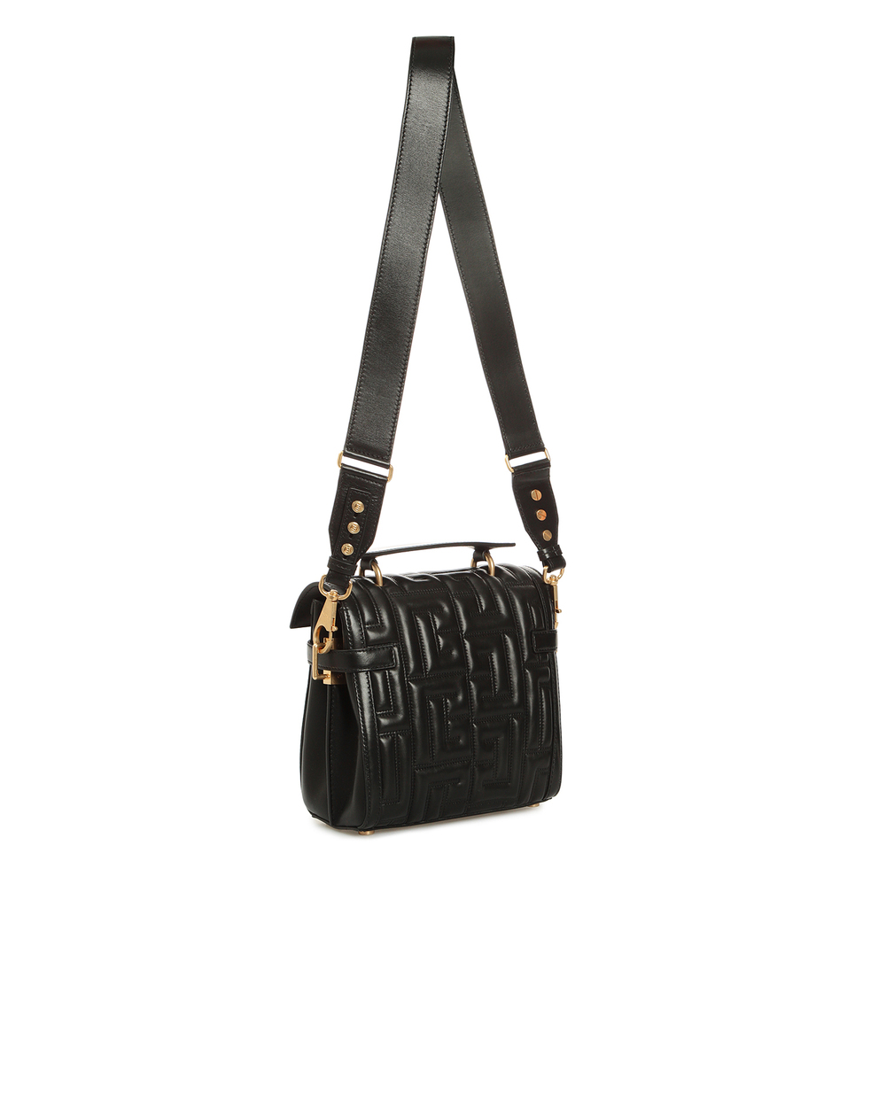 Кожаная сумка B-Buzz 23 Balmain XN1DB530LNDV, черный цвет • Купить в интернет-магазине Kameron