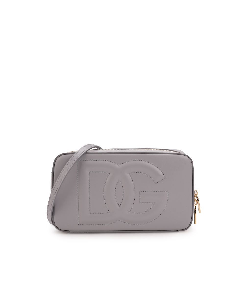 Шкіряна сумка DG Logo Small Dolce&Gabbana BB7289-AW576, сірий колір • Купити в інтернет-магазині Kameron