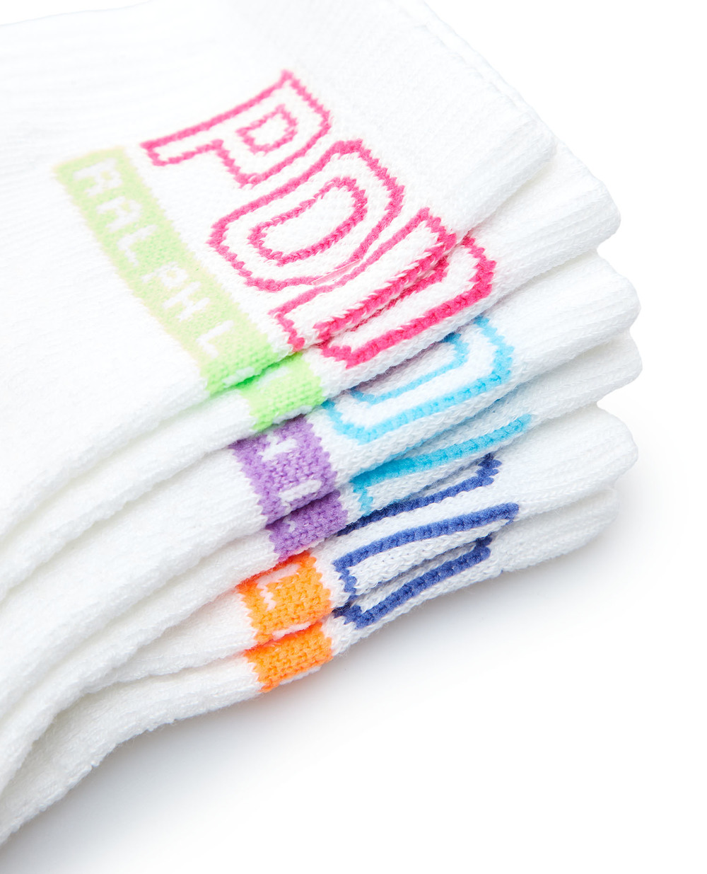 Шкарпетки (3 пари) Polo Ralph Lauren 455908160001, білий колір • Купити в інтернет-магазині Kameron