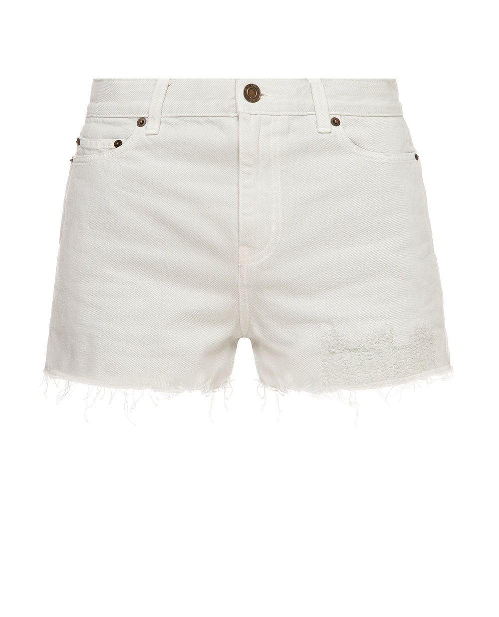 Джинсовые шорты Saint Laurent 564757-YA995, белый цвет • Купить в интернет-магазине Kameron