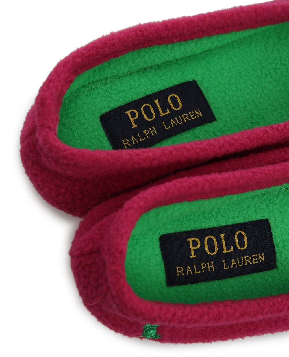 Детские домашние тапочки Polo Ralph Lauren Kids 991653-C, фуксия цвет • Купить в интернет-магазине Kameron