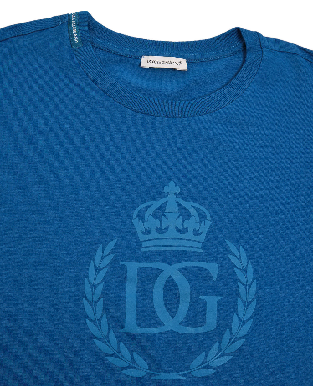 Футболка Dolce&Gabbana Kids L4JTBL-G7YFJ-S, синий цвет • Купить в интернет-магазине Kameron