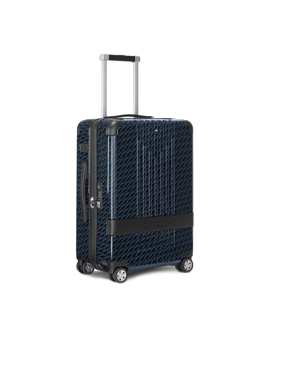 Кожаный чемодан для ручной клади Montblanc 128649, синий цвет • Купить в интернет-магазине Kameron