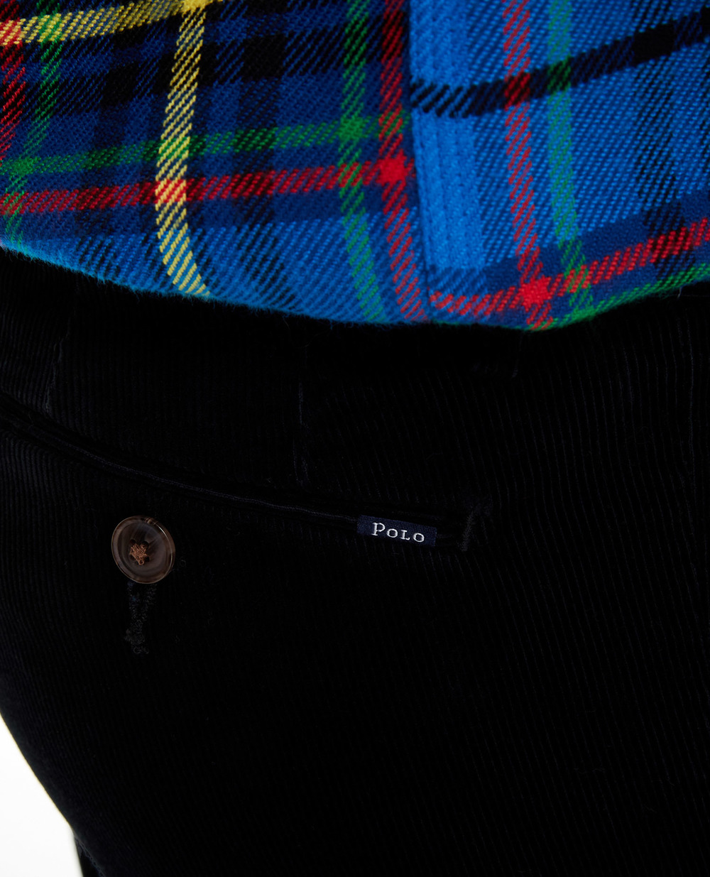Вельветовые брюки Polo Ralph Lauren 710722642013, черный цвет • Купить в интернет-магазине Kameron