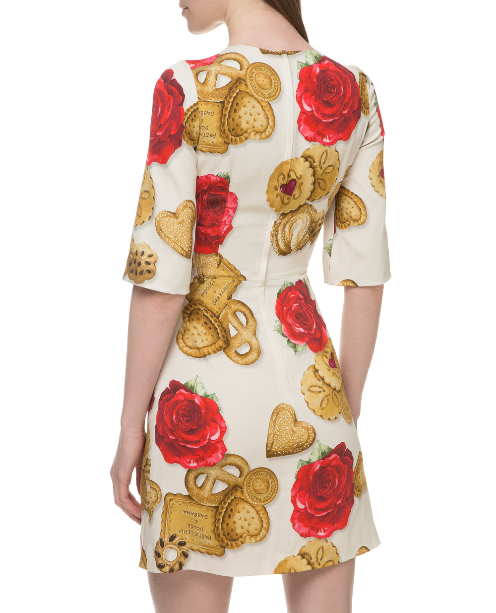 Платье Dolce&Gabbana F68I2T-FSRJH, белый цвет • Купить в интернет-магазине Kameron