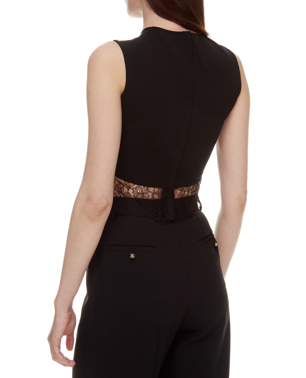 Топ Dolce&Gabbana F753OZ-FUGKF, чорний колір • Купити в інтернет-магазині Kameron