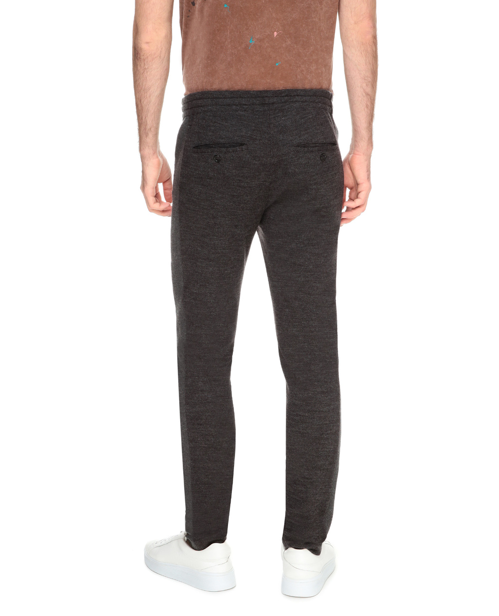 Шерстяные брюки Dolce&Gabbana GWL6AT-FM7CA, серый цвет • Купить в интернет-магазине Kameron