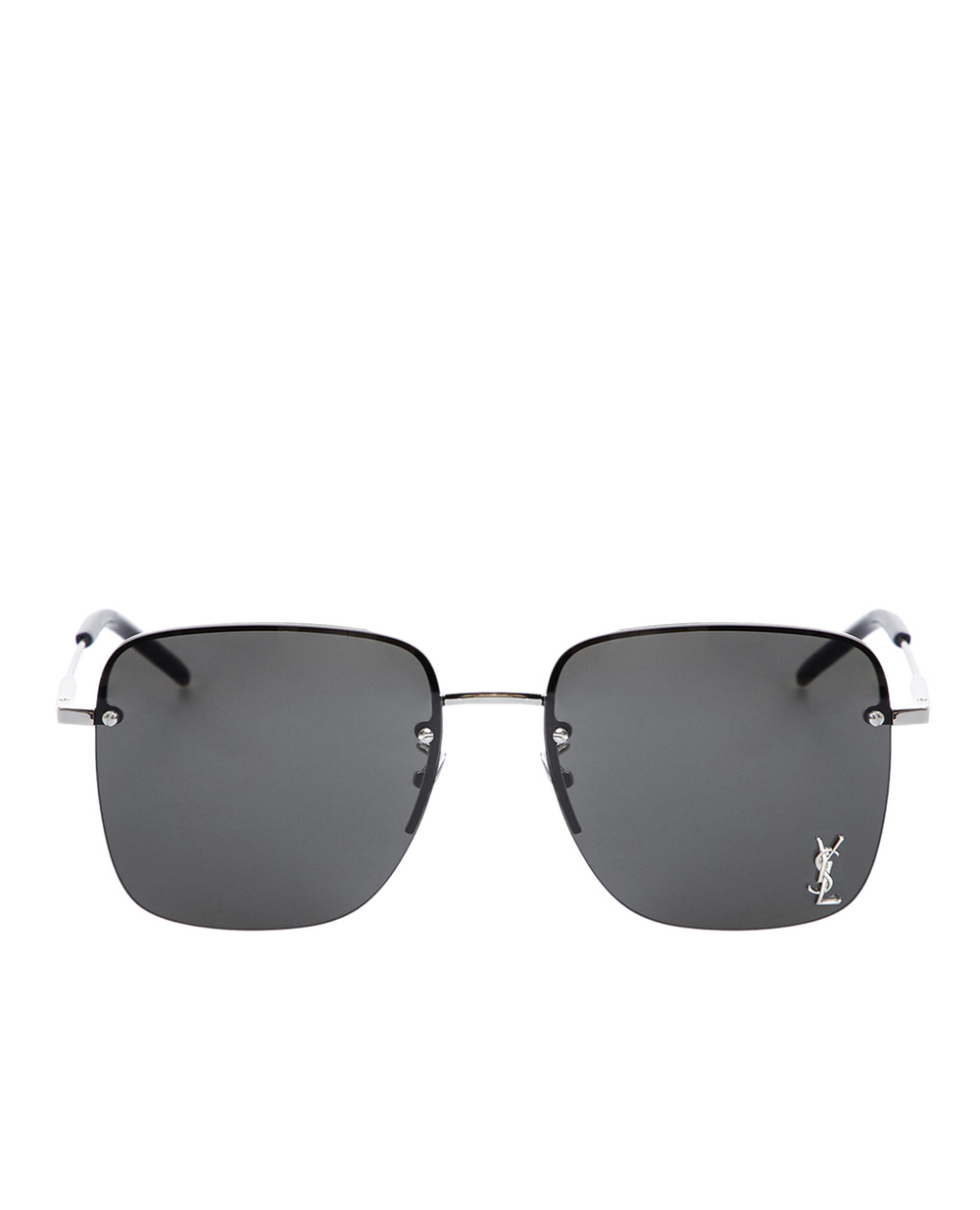 Солнцезащитные очки Saint Laurent SL 312 M-010, серебряный цвет • Купить в интернет-магазине Kameron