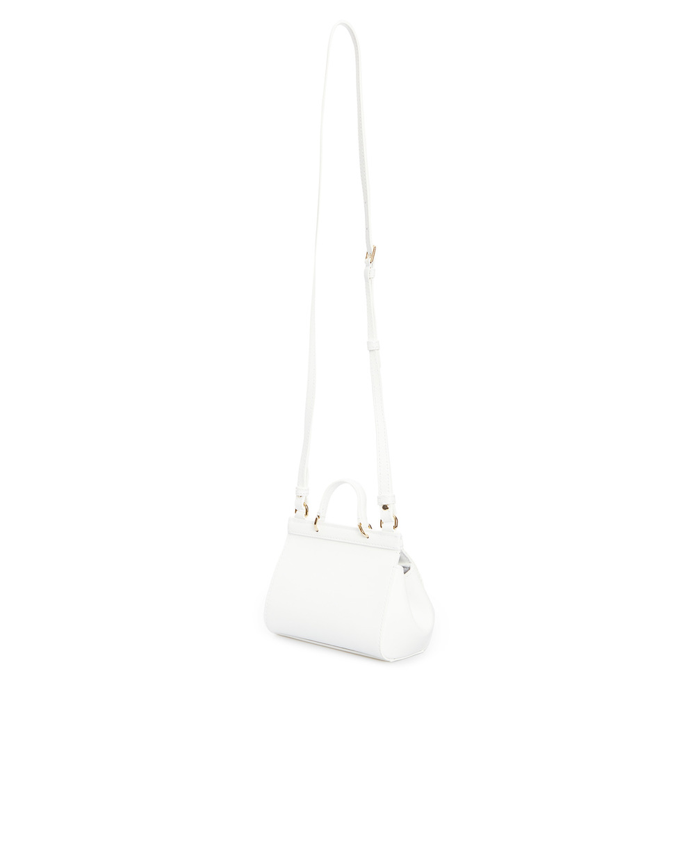 Шкіряна сумка Sicily Dolce&Gabbana EB0003-AY267, білий колір • Купити в інтернет-магазині Kameron
