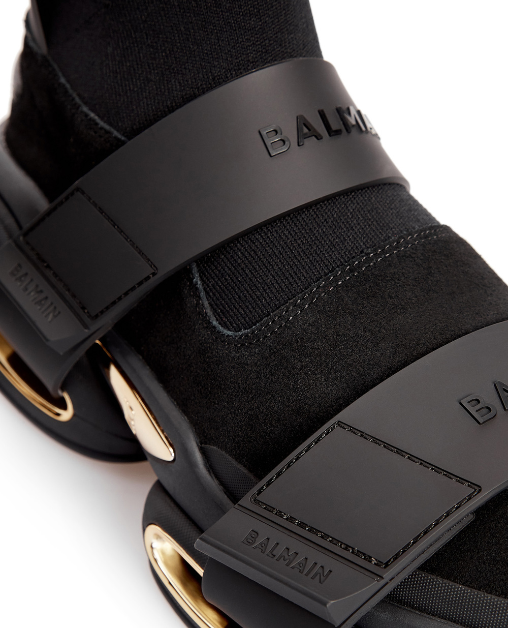 Хайтопи B-bold Strap Balmain VM0VH229TKSE, чорний колір • Купити в інтернет-магазині Kameron