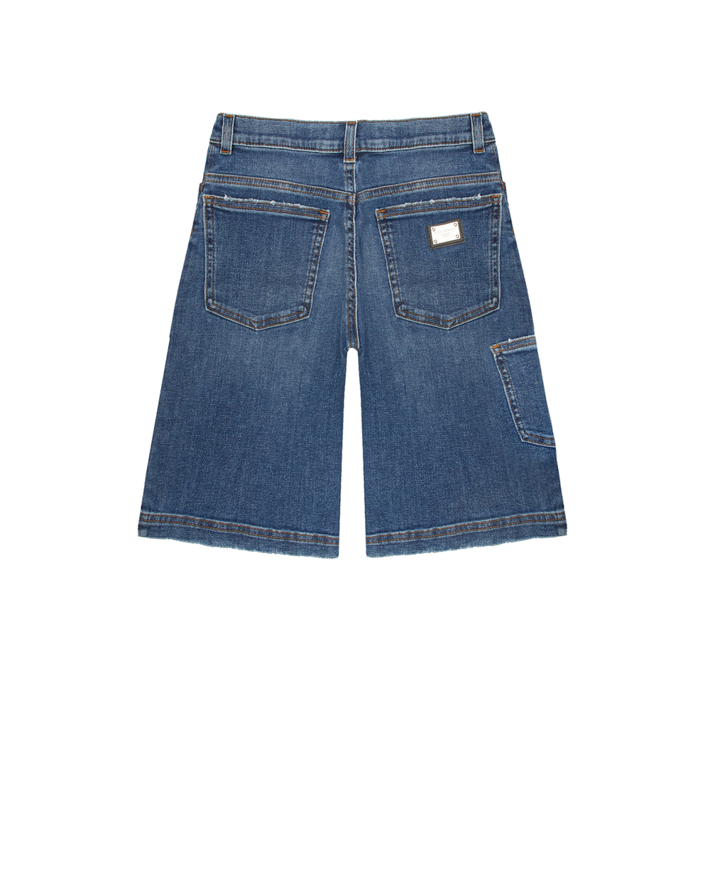 Детские джинсовые шорты Dolce&Gabbana Kids L43Q09-LDA90-B, синий цвет • Купить в интернет-магазине Kameron