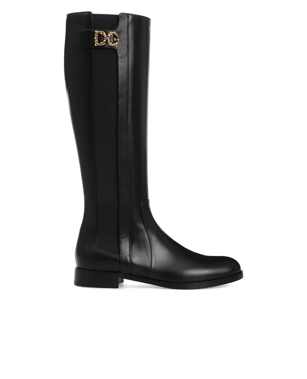 Шкіряні чоботи Rodeo Dolce&Gabbana CU0597-A3444, чорний колір • Купити в інтернет-магазині Kameron