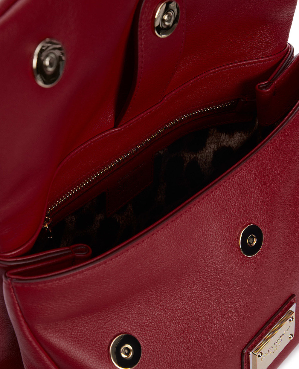 Шкіряна сумка Sicily Soft Large Dolce&Gabbana BB7397-AG642, красный колір • Купити в інтернет-магазині Kameron