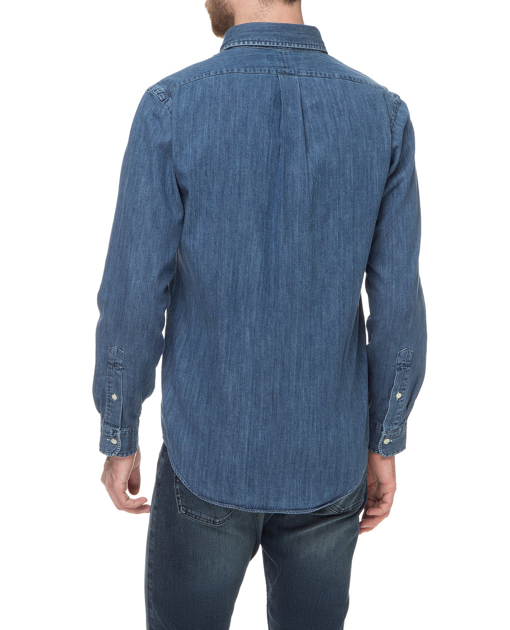 Джинсова сорочка Polo Ralph Lauren 710548537001, синій колір • Купити в інтернет-магазині Kameron