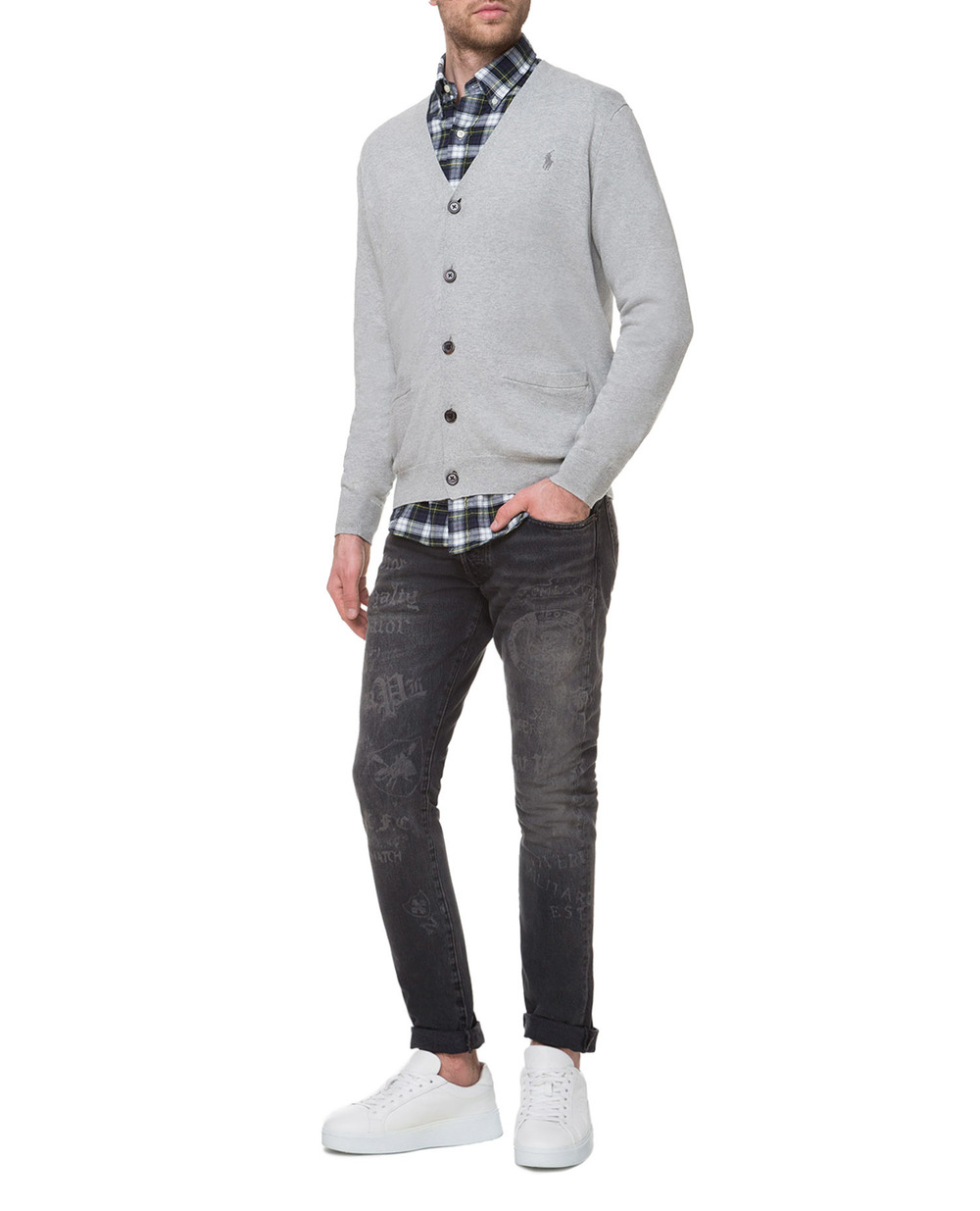 Кардиган Polo Ralph Lauren 710744681001, сірий колір • Купити в інтернет-магазині Kameron