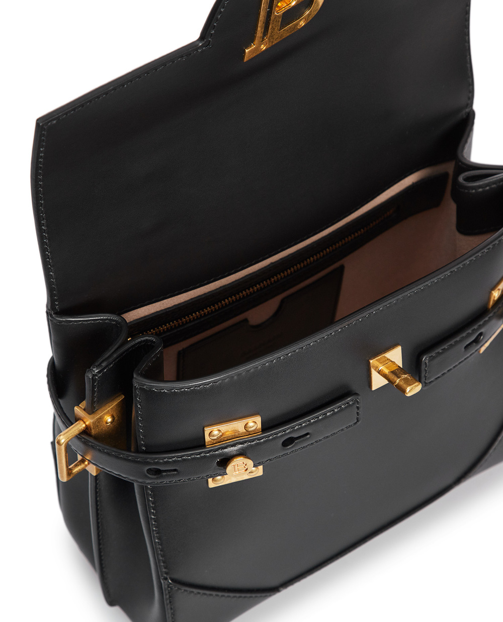 Кожаная сумка B-Buzz Balmain AN0DB526LAVE, черный цвет • Купить в интернет-магазине Kameron