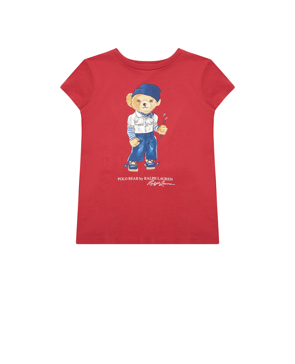 Детская футболка Polo Bear Polo Ralph Lauren Kids 313890235003, красный цвет • Купить в интернет-магазине Kameron