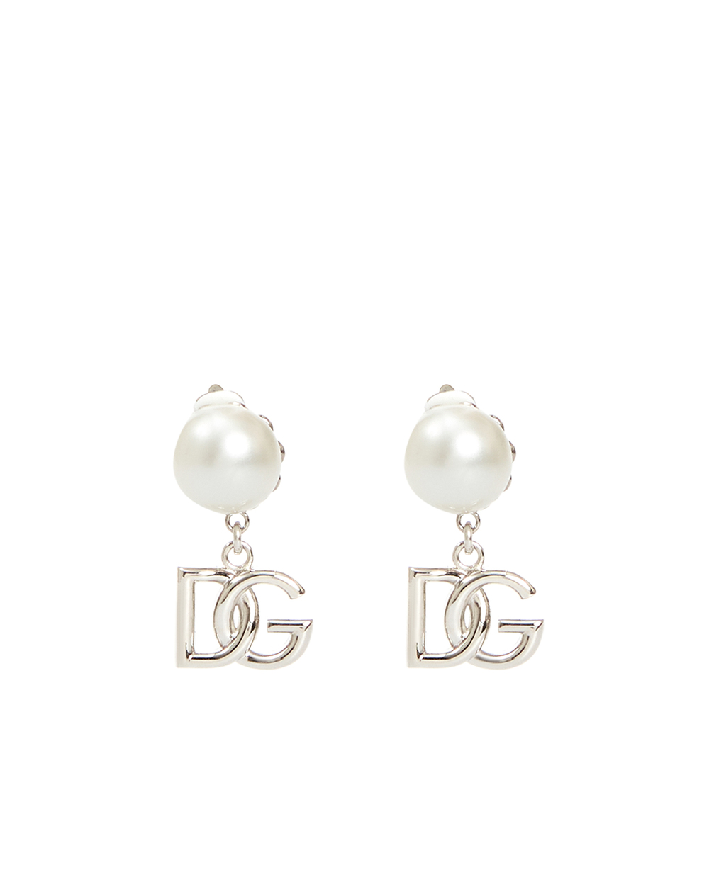 Кліпси Dolce&Gabbana WEN8P2-W1111, срібний колір • Купити в інтернет-магазині Kameron