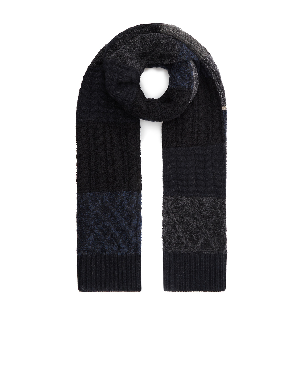 Шерстяной шарф Dolce&Gabbana GXH77T-JCMM4, черный цвет • Купить в интернет-магазине Kameron
