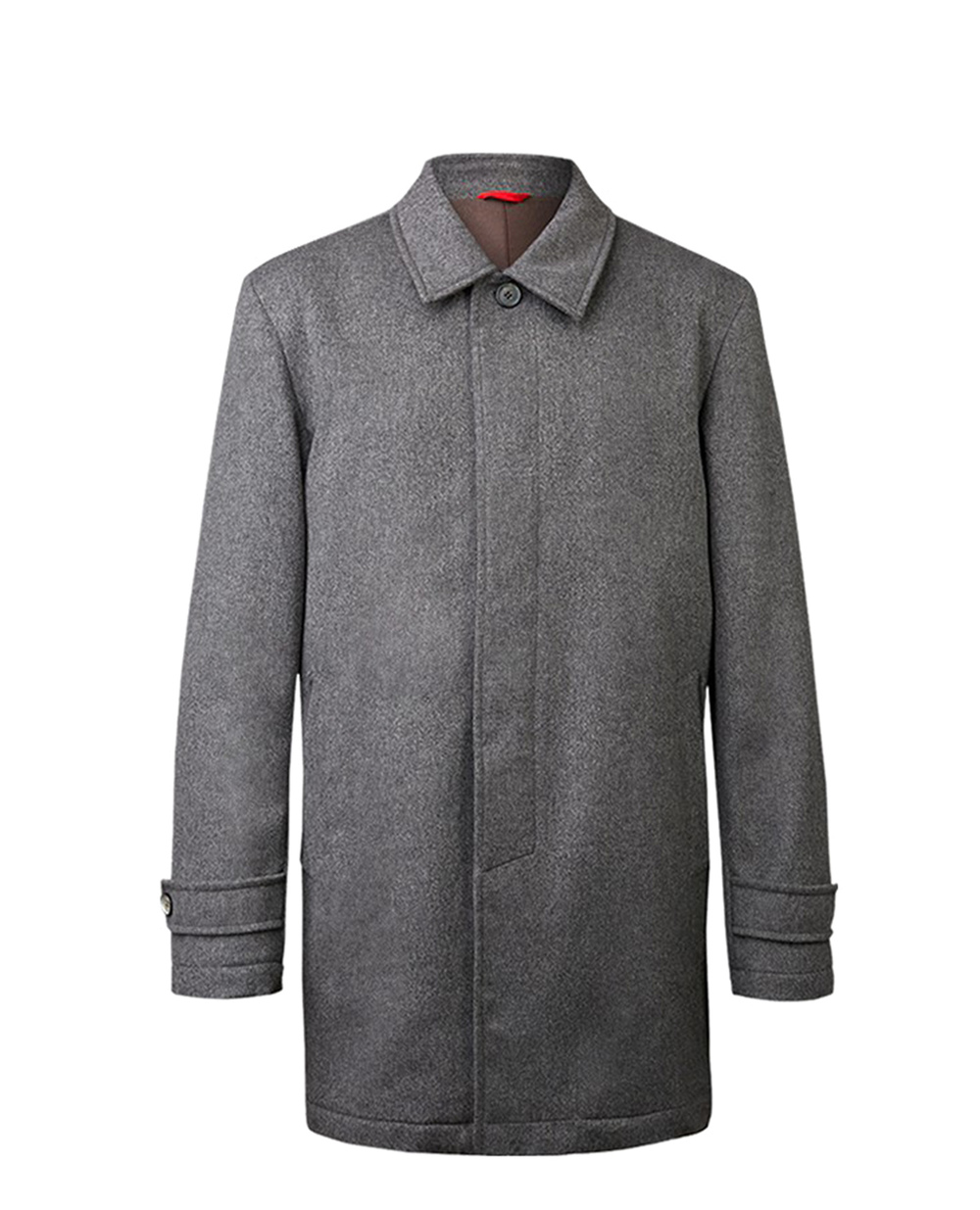 Кашемировое пальто ISAIA SW7012.81050, серый цвет • Купить в интернет-магазине Kameron