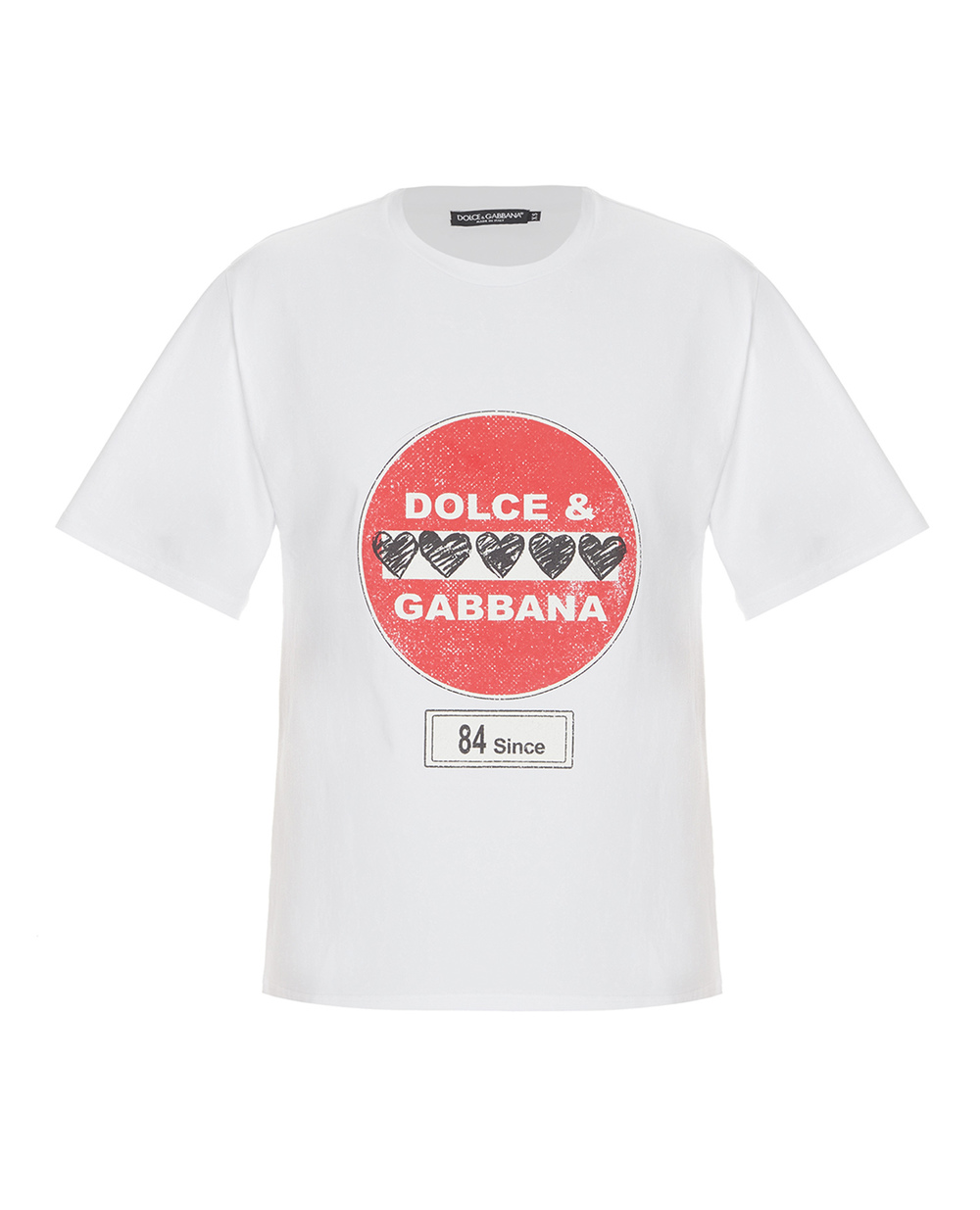 Футболка Dolce&Gabbana G8NE2T-HU7IL, белый цвет • Купить в интернет-магазине Kameron