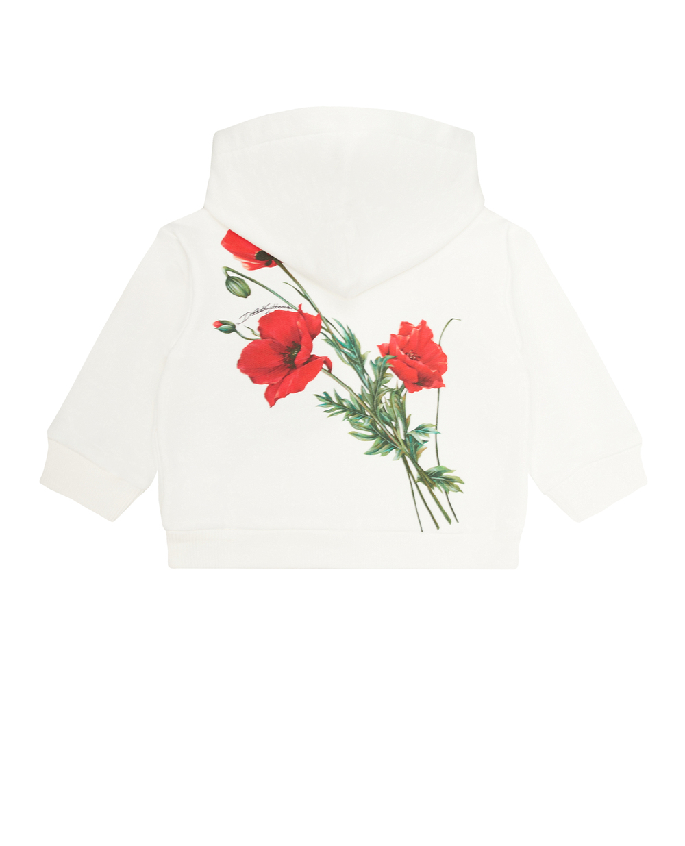 Детское худи (костюм) Dolce&Gabbana Kids L2JW8B-G7G9Q, белый цвет • Купить в интернет-магазине Kameron
