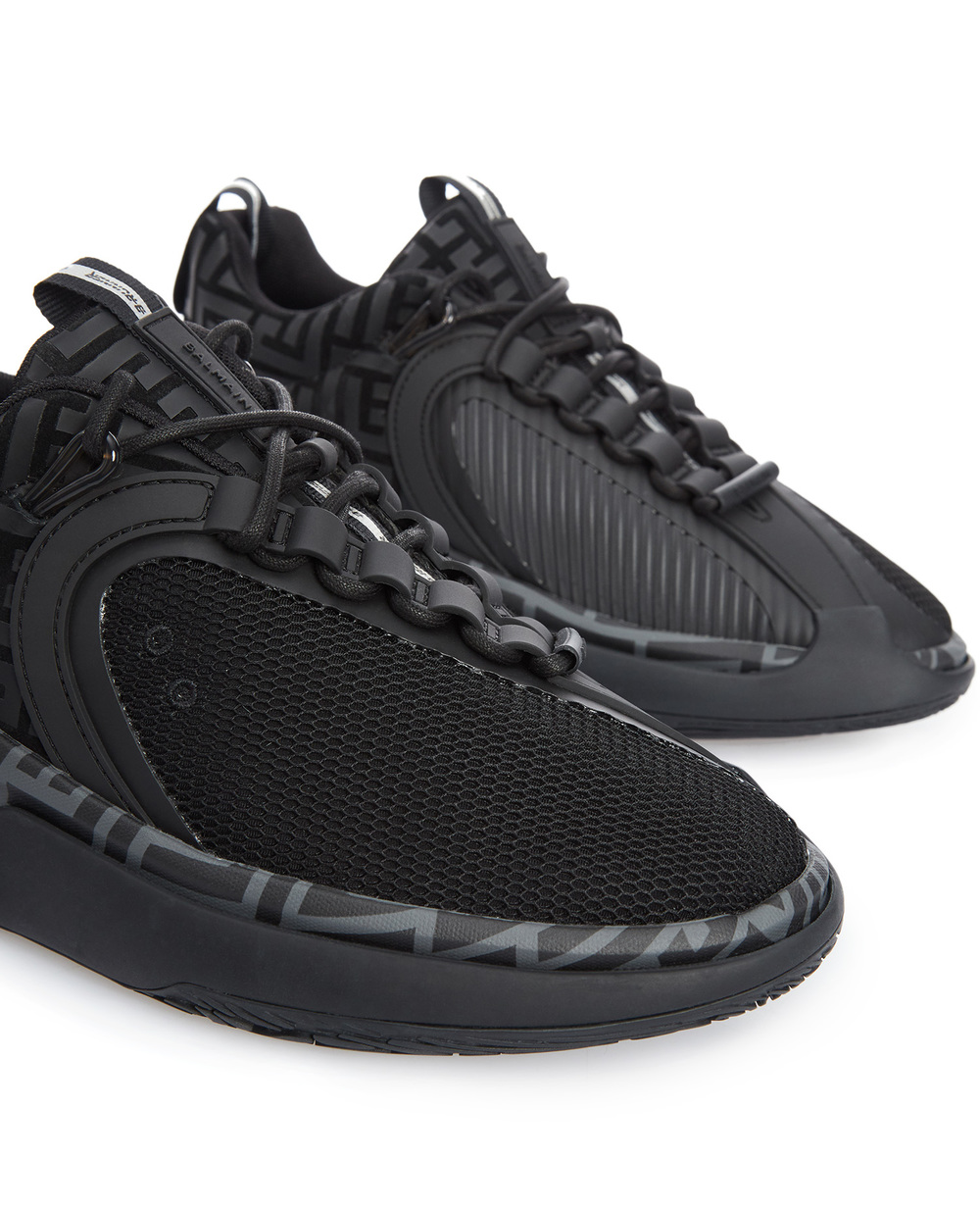 Кожаные кроссовки Balmain WM1VI261TRMM, черный цвет • Купить в интернет-магазине Kameron