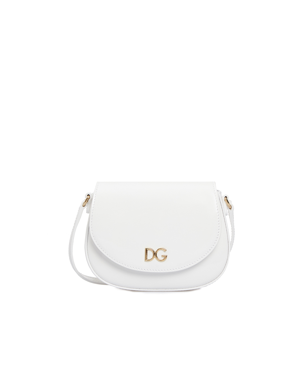 Кожаная сумка Dolce&Gabbana EB0212-A1471-, белый цвет • Купить в интернет-магазине Kameron
