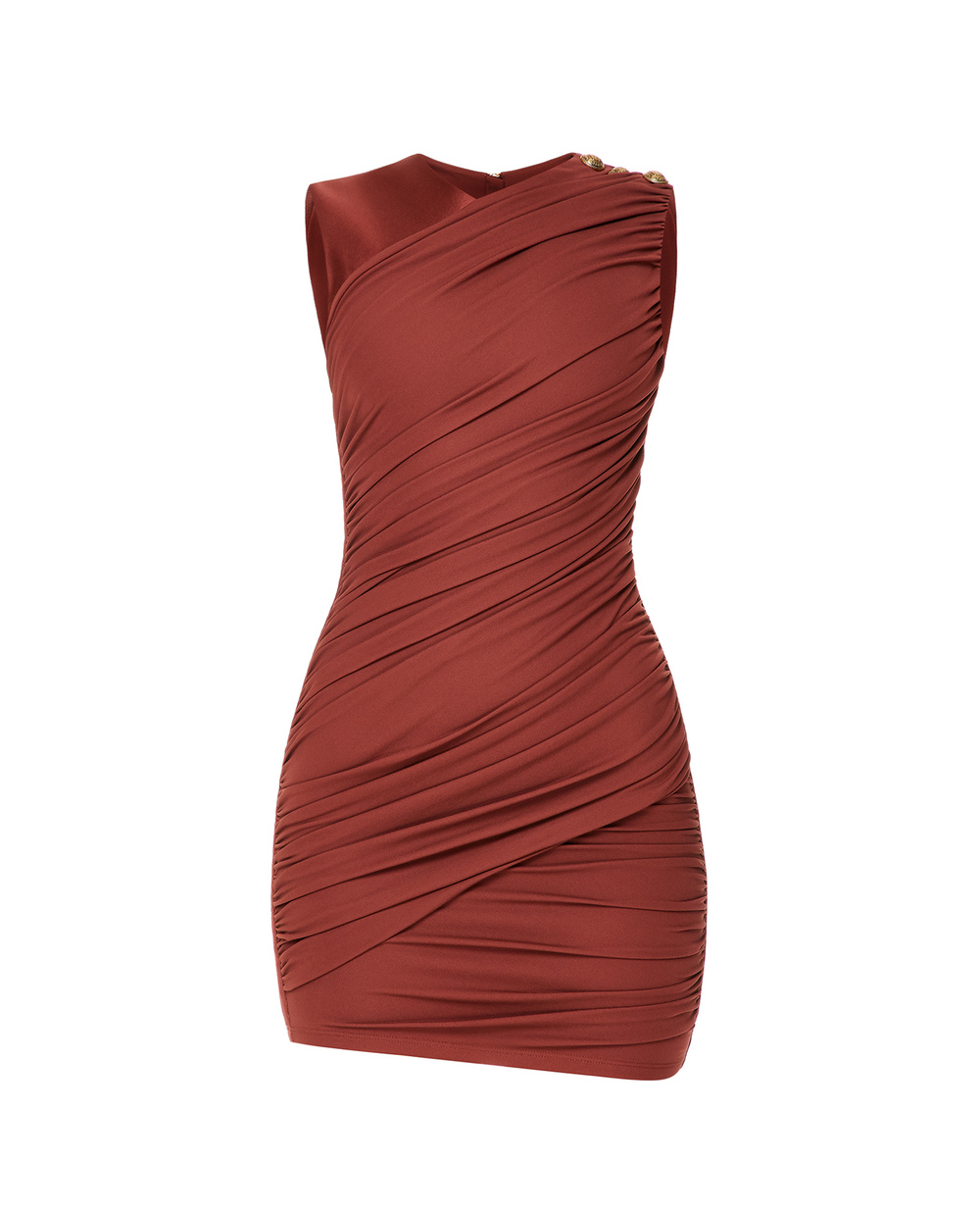 Платье Balmain UF06118J017-S, коричневый цвет • Купить в интернет-магазине Kameron
