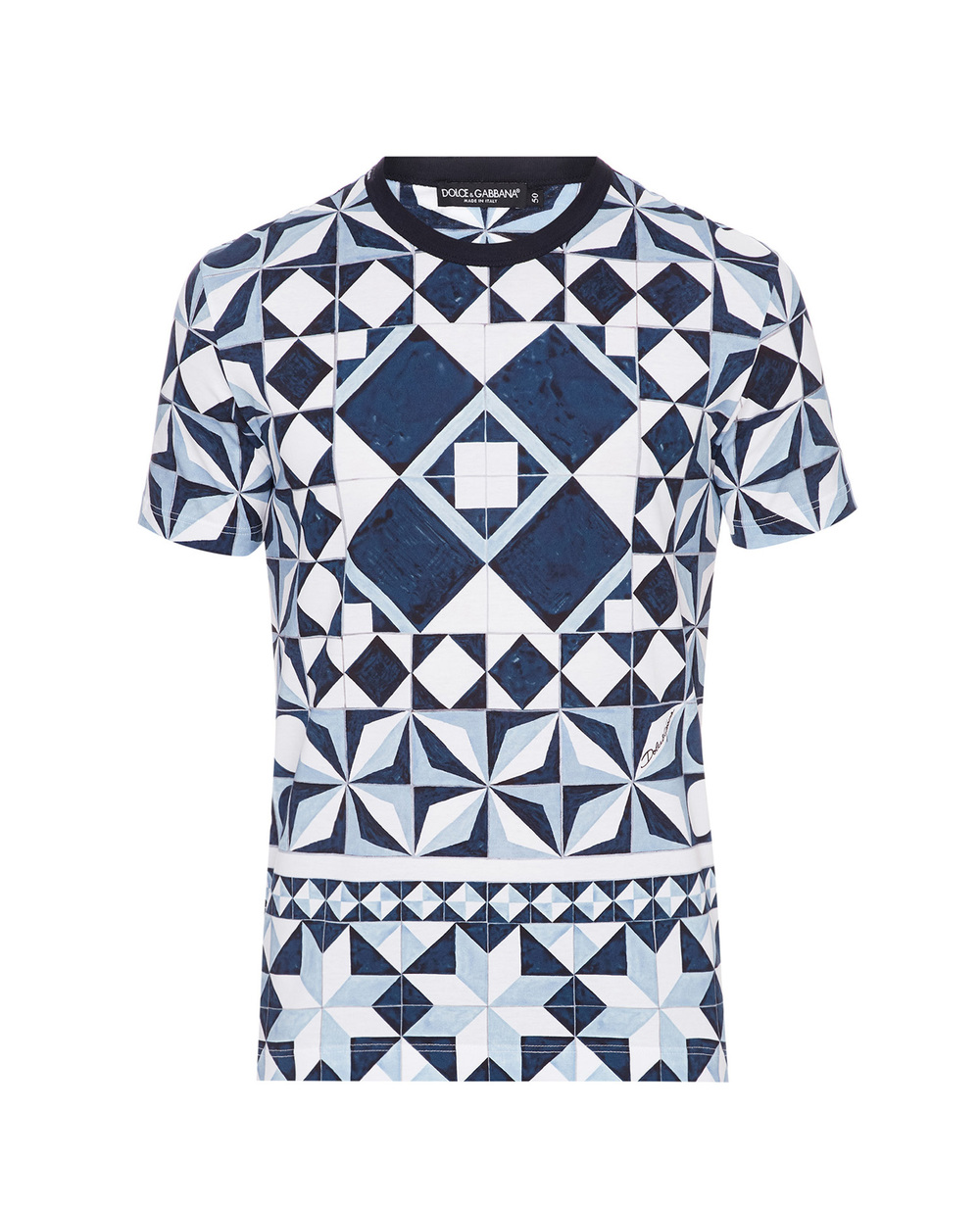 Футболка Dolce&Gabbana G8KBAT-FI797, синій колір • Купити в інтернет-магазині Kameron