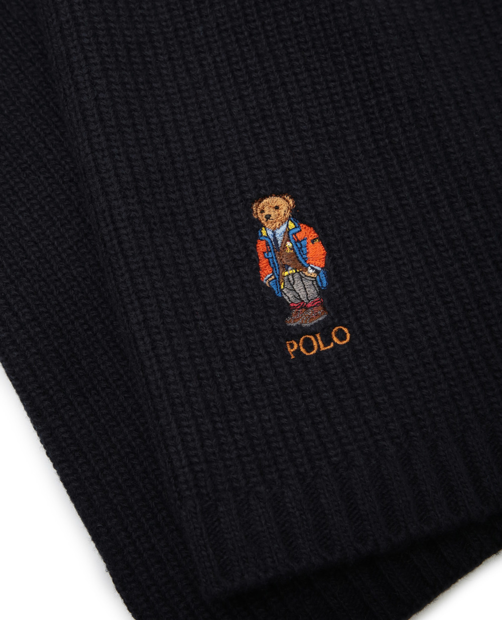 Шерстяной шарф Polo Ralph Lauren 449823794002, синий цвет • Купить в интернет-магазине Kameron