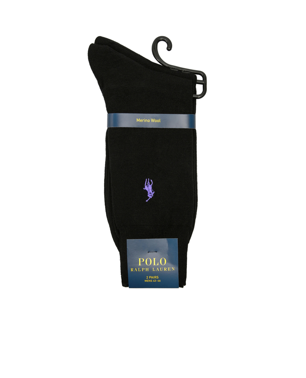 Носки (2 пары) Polo Ralph Lauren 449723737002, черный цвет • Купить в интернет-магазине Kameron