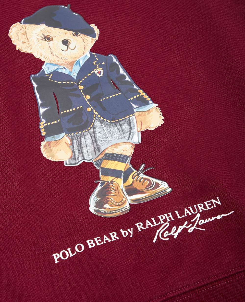 Дитячий світшот Polo Bear Polo Ralph Lauren Kids 313877863002, бордовий колір • Купити в інтернет-магазині Kameron
