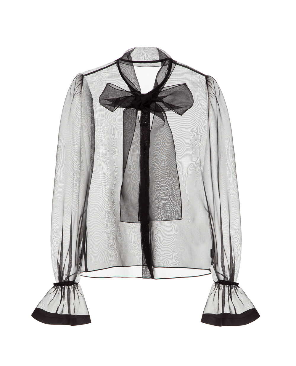 Шовкова блуза Dolce&Gabbana F5M35T-FU1BU, чорний колір • Купити в інтернет-магазині Kameron