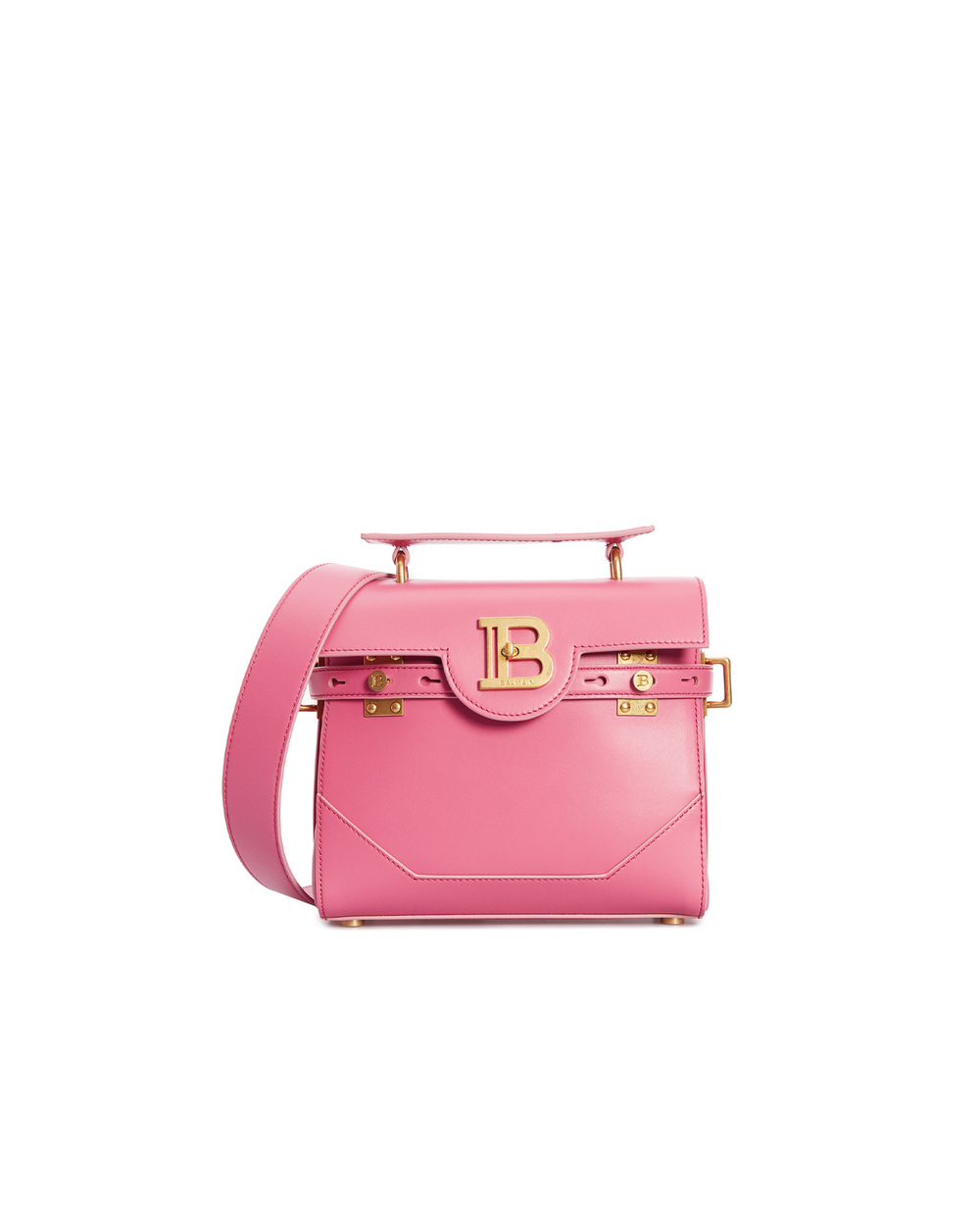 Шкіряна сумка B-Buzz Balmain AN0DB526LAVE, рожевий колір • Купити в інтернет-магазині Kameron
