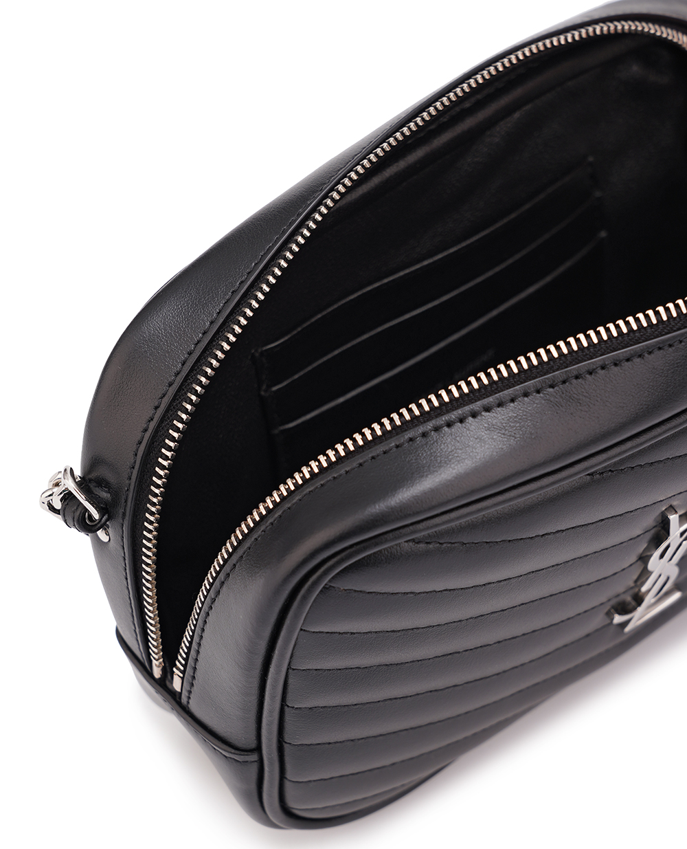 Кожаная сумка Lou Mini Saint Laurent 748849-DV702, черный цвет • Купить в интернет-магазине Kameron