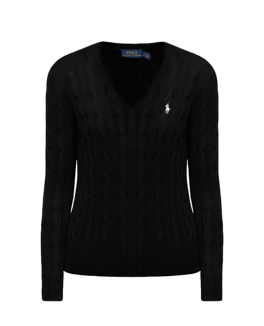 Вовняний пуловер Polo Ralph Lauren 211508656001, чорний колір • Купити в інтернет-магазині Kameron