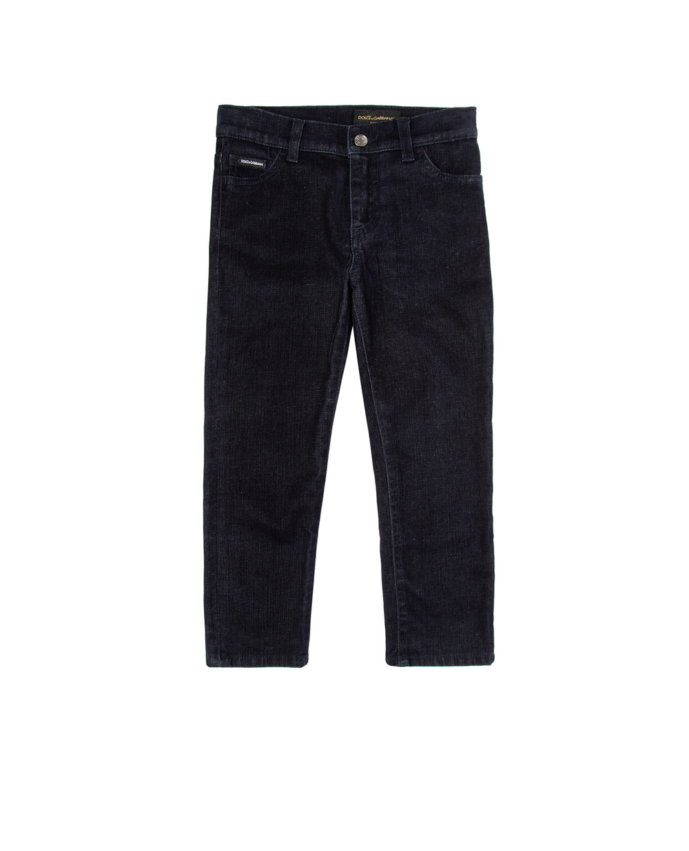 Бархатные джинсы Dolce&Gabbana Kids L42F05-LD852-S, синий цвет • Купить в интернет-магазине Kameron